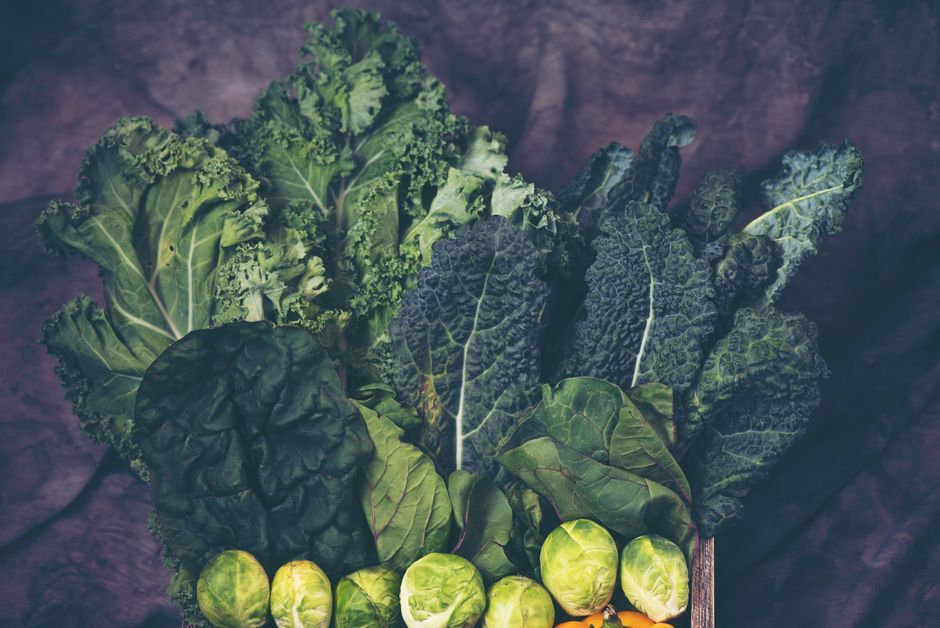 Collard Greens — Leafy greens braised slowly, usually with smoked meat.