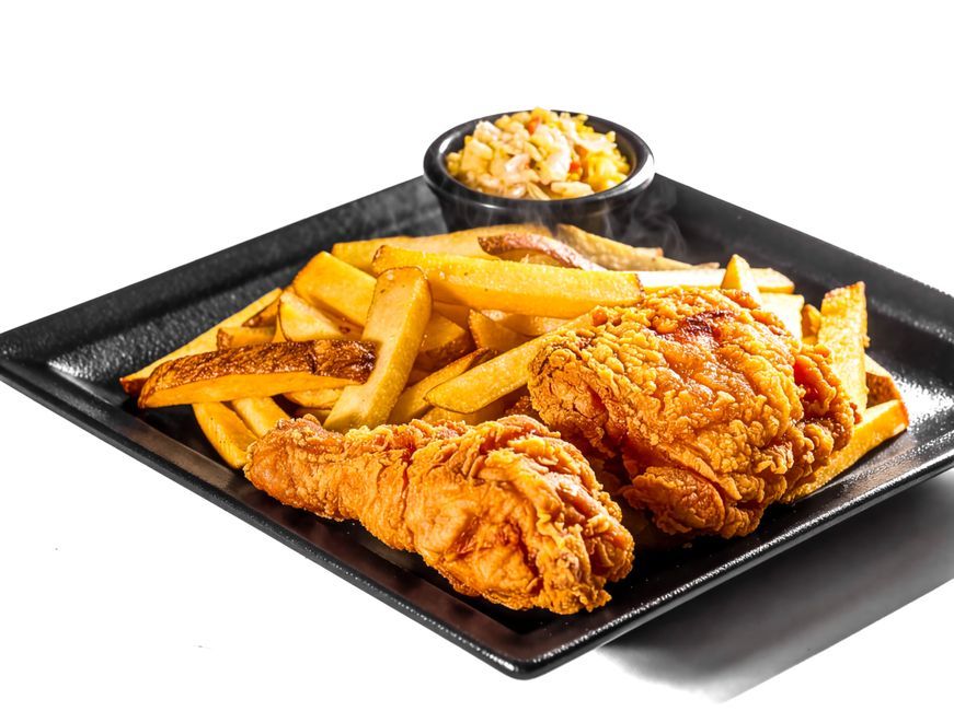 Fried Chicken Tenders — Chicken in a seasoned crust, fried until crisp.