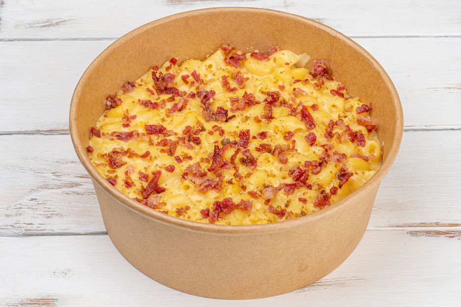 Baked Mac & Cheese — Elbow pasta baked in a cheese sauce.