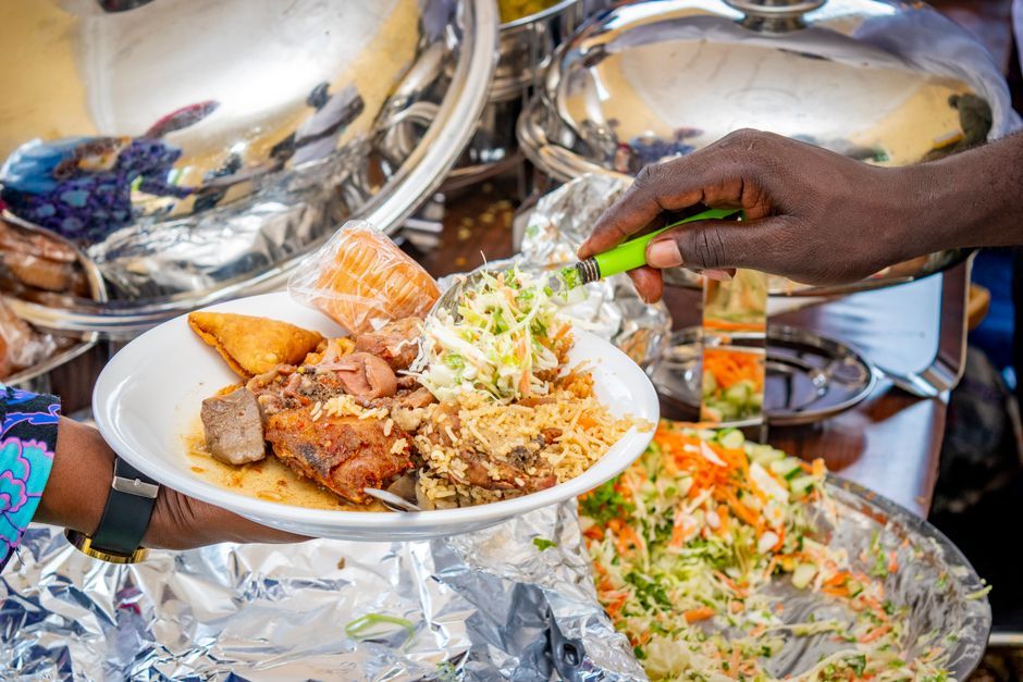 African food, representative of the kind of dishes served