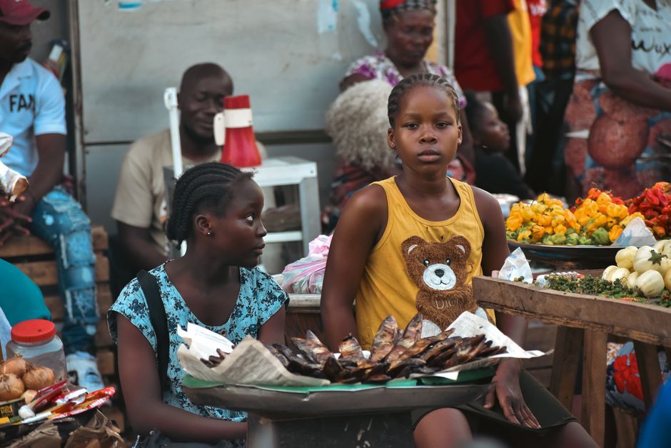 African food, representative of the kind of dishes served