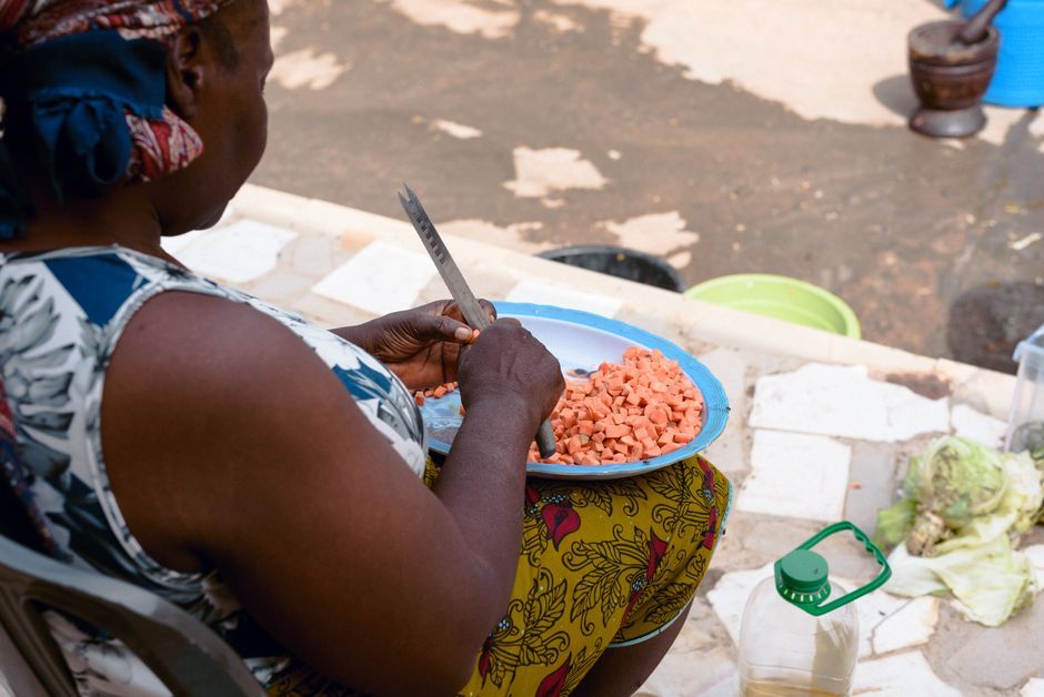 African food, representative of the kind of dishes served