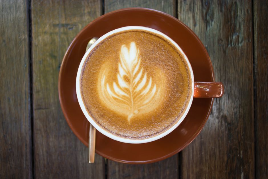 Coffee and pastries of the kind served at a neighbourhood cafe