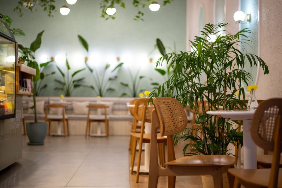 Coffee and pastries of the kind served at a neighbourhood cafe