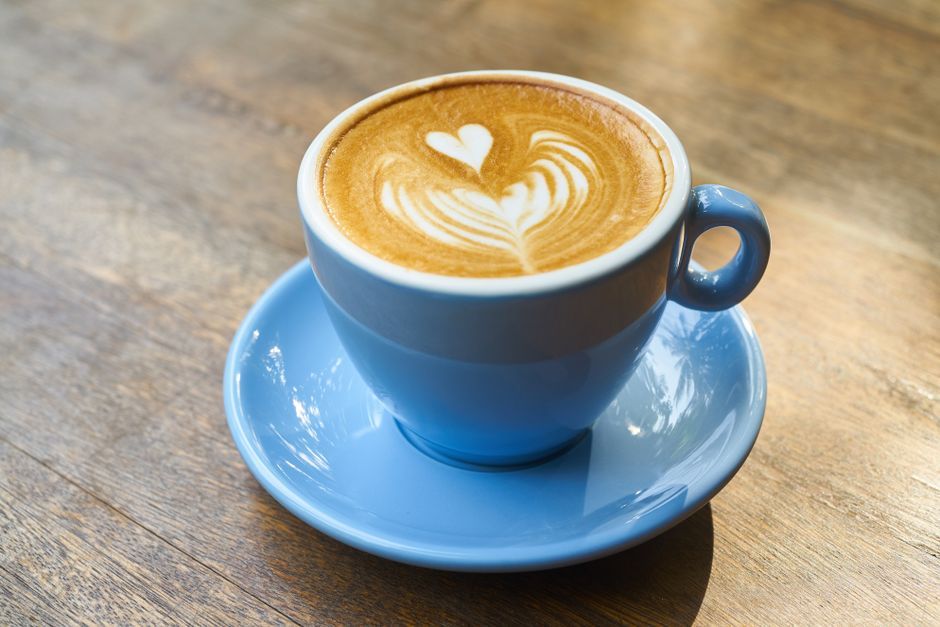 Coffee and pastries of the kind served at a neighbourhood cafe