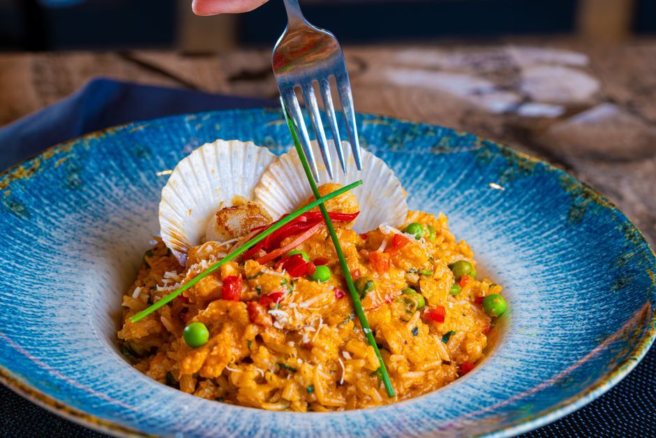 Caribbean food, representative of the kind of dishes served