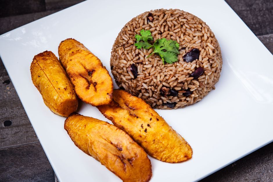 Caribbean food, representative of the kind of dishes served