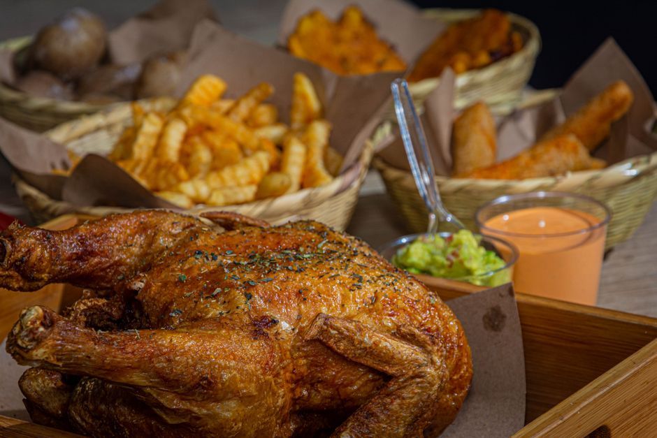 Chicken food, representative of the kind of dishes served