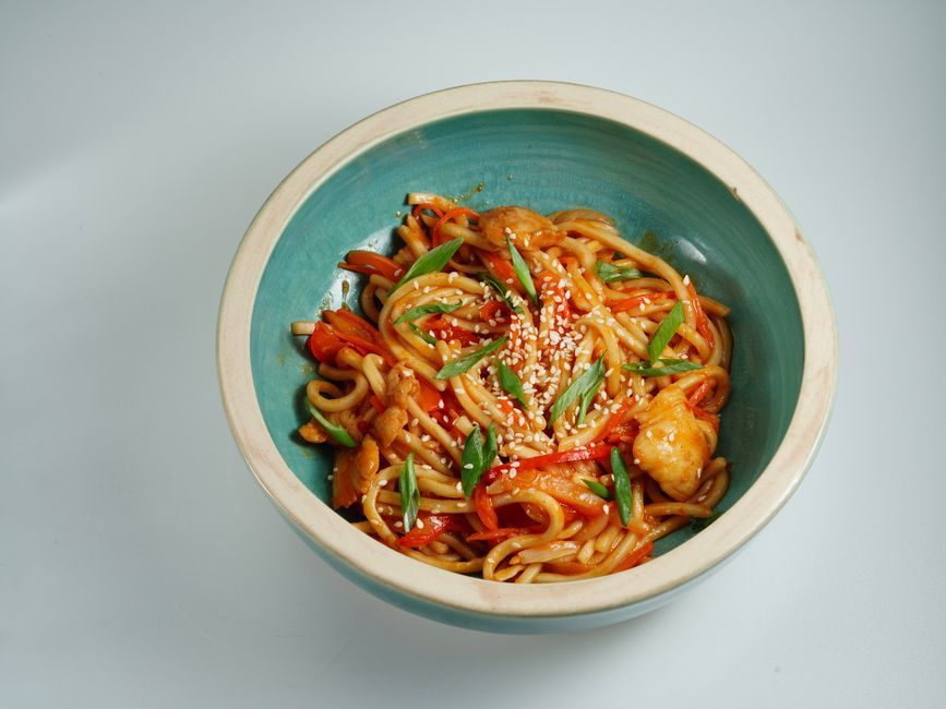 Chinese food, representative of the kind of dishes served