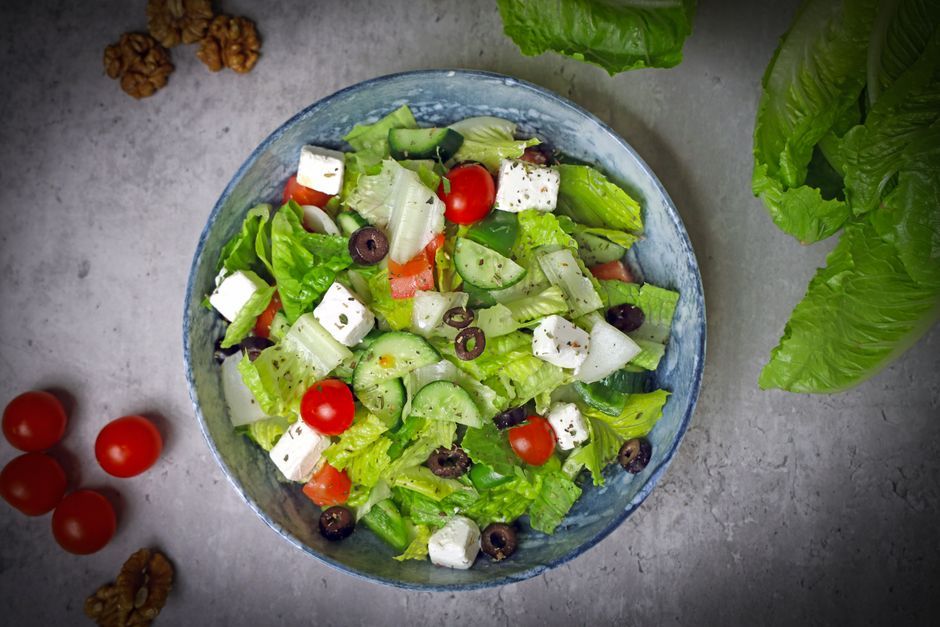 Greek food, representative of the kind of dishes served
