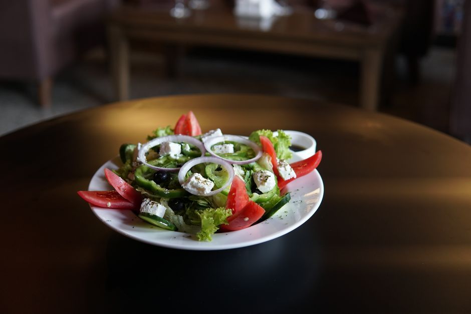 Greek food, representative of the kind of dishes served