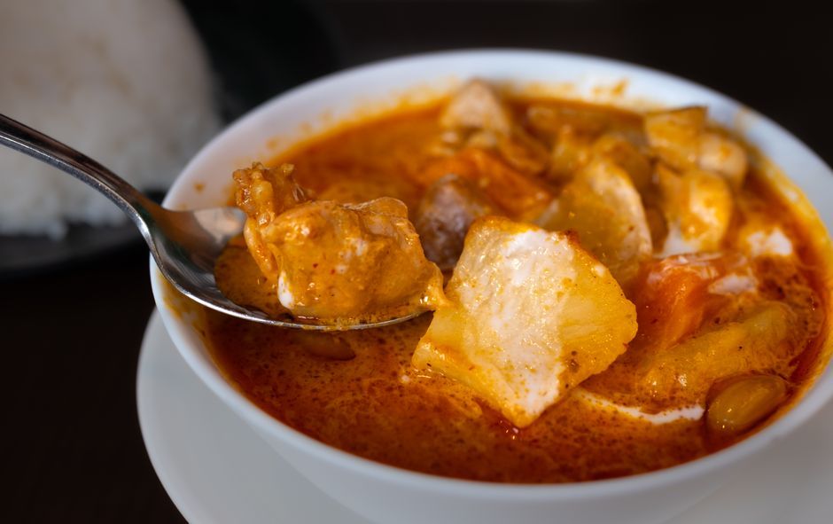 Indian food, representative of the kind of dishes served