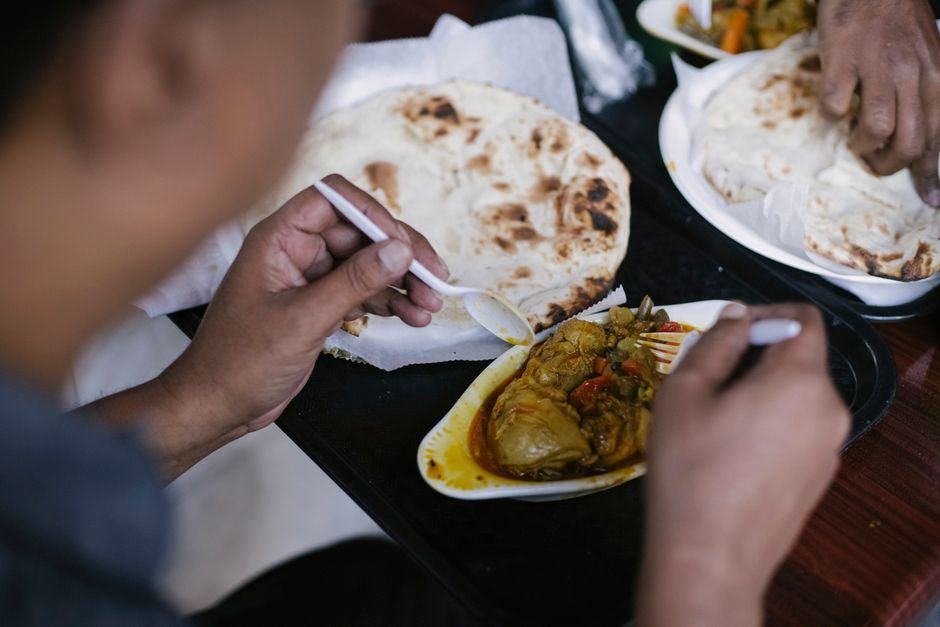 Indian food, representative of the kind of dishes served