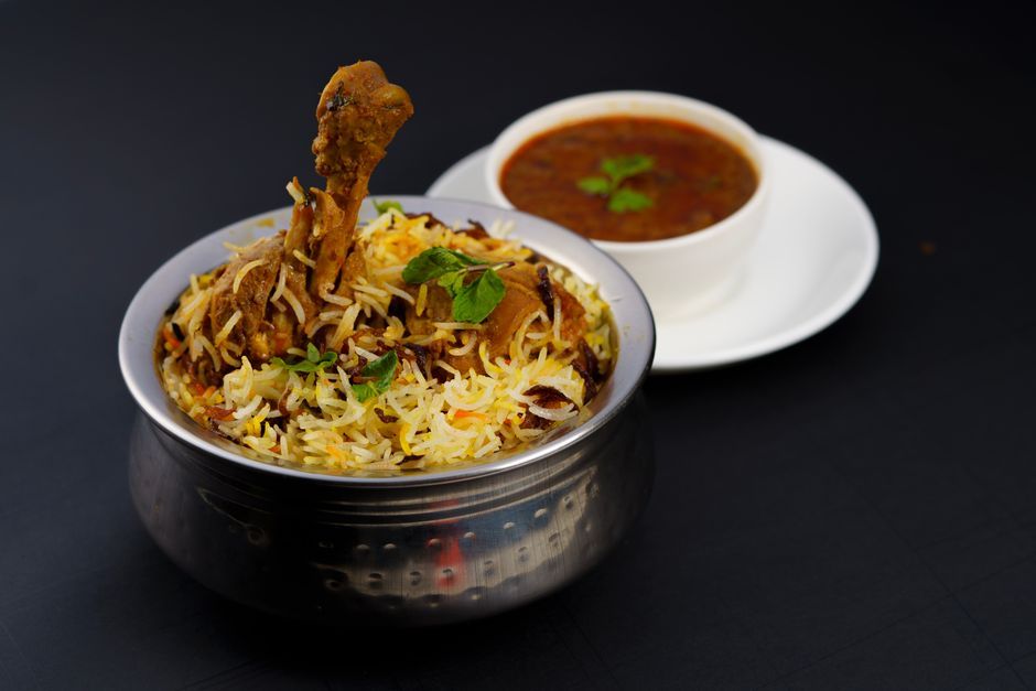Indian food, representative of the kind of dishes served