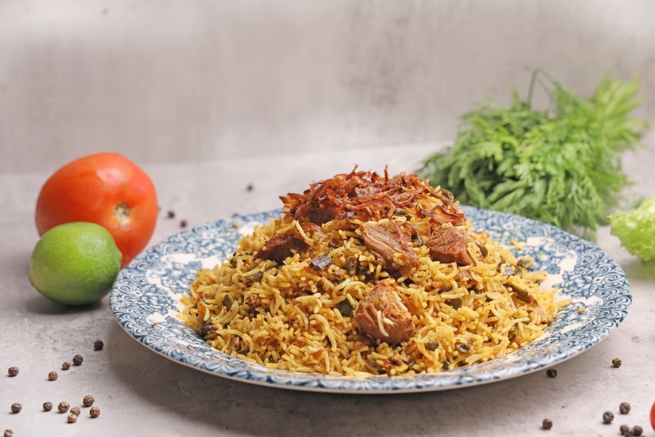Indian food, representative of the kind of dishes served