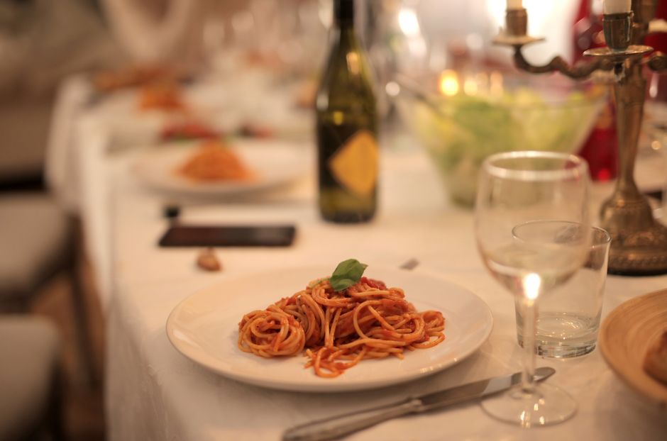 Italian food, representative of the kind of dishes served