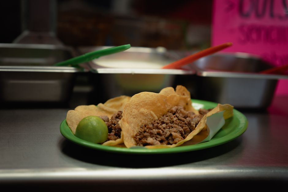 Mexican food, representative of the kind of dishes served