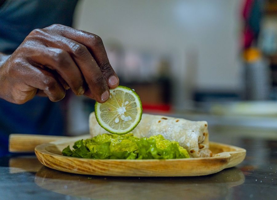 Mexican food, representative of the kind of dishes served