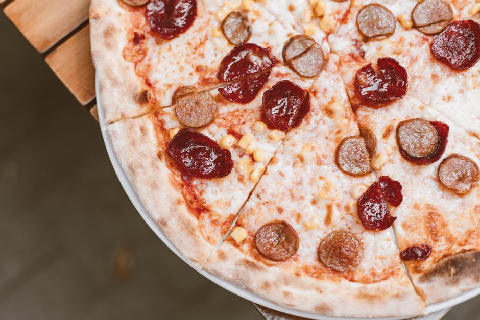 Pizza food, representative of the kind of dishes served