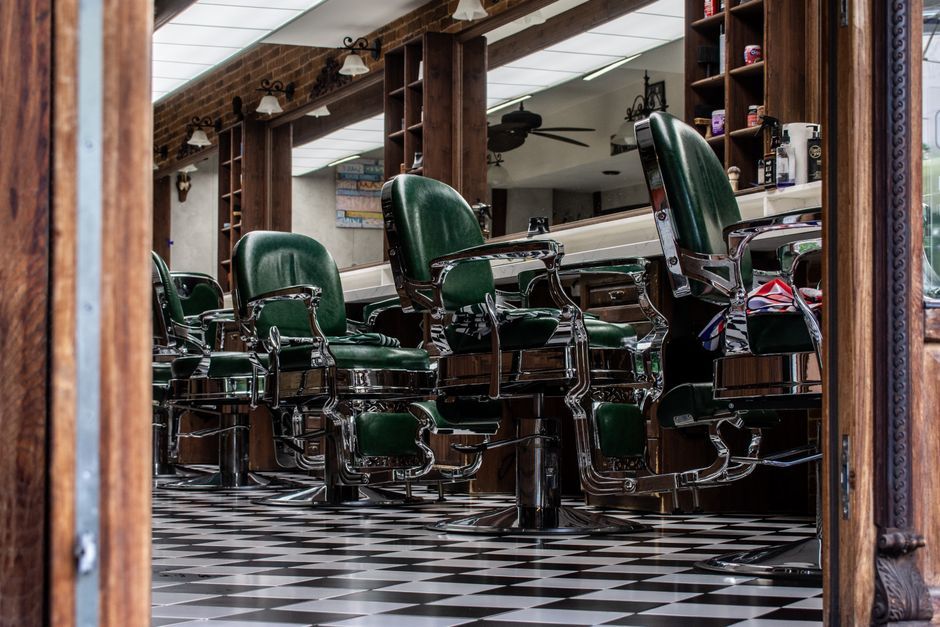 The interior of a hair salon